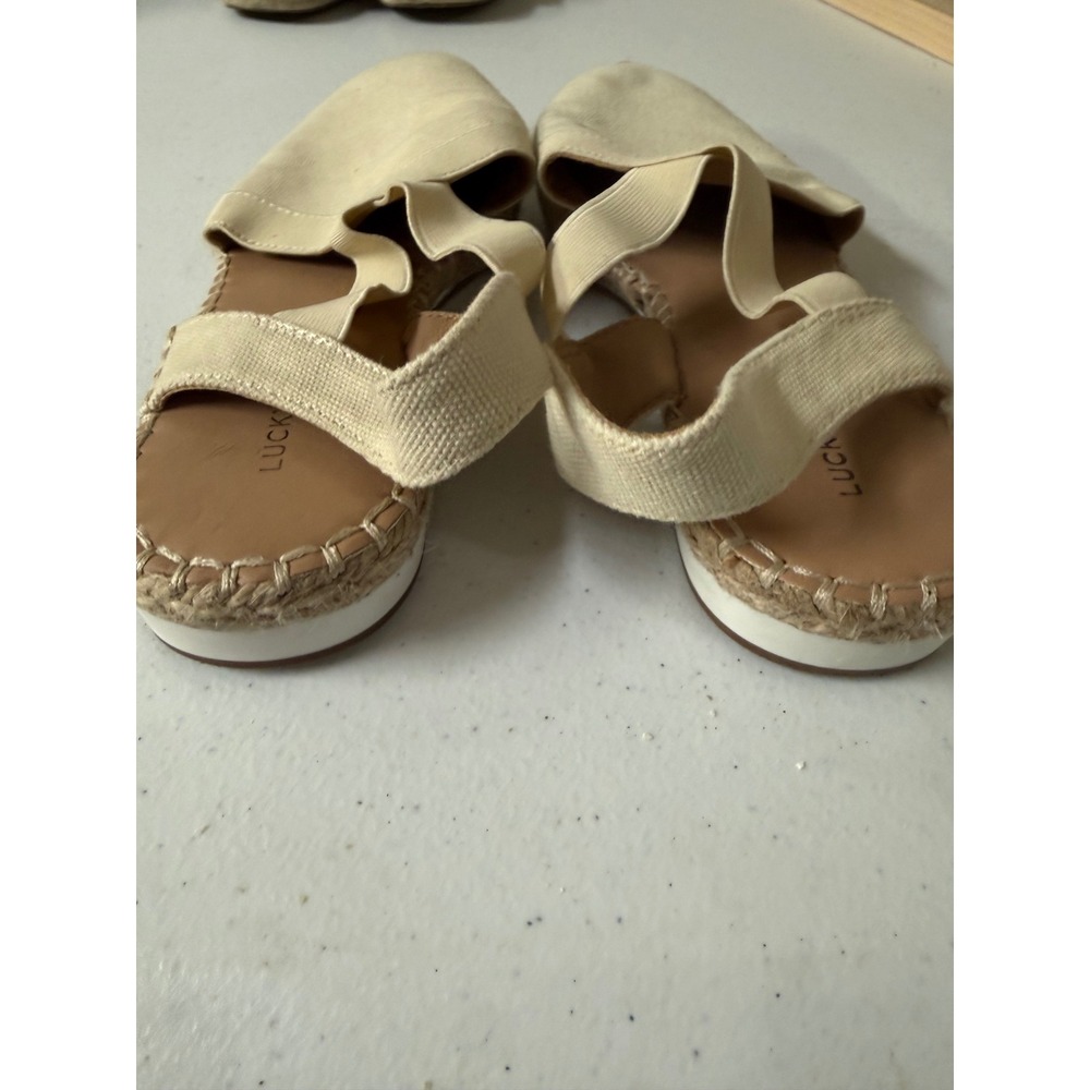 European Summer Coastal Minimalist Casual Luxury Capsule Sandal Lucky Brand - Picture 3 of 6